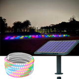 CINTA LED CON PANEL SOLAR RGB MUTILCOLOR IP65 - 10 METROS