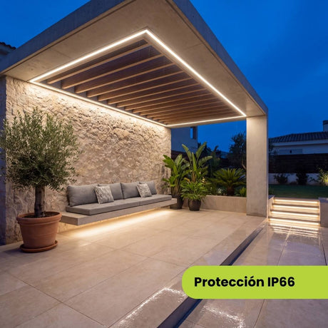 CINTA LED COB 220V LUZ NEUTRA CON PROTECCION IP66