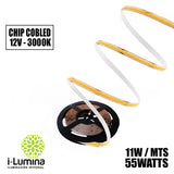 CINTA COB LED FLEX 55W LUZ CÁLIDA 3000K COB - 5MTS MARCA ILUMINA