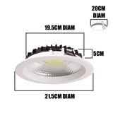 SPOT PANEL COB LED EMPOTRABLE 30W LUZ BLANCA 7000K