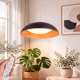 LÁMPARA COLGANTE LED TECA BLACK WOOD + CONTROL REMOTO