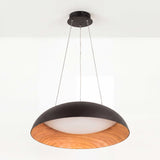 LÁMPARA COLGANTE LED TECA BLACK WOOD + CONTROL REMOTO