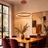 LÁMPARA COLGANTE LED ELARA COFFEE + CONTROL REMOTO