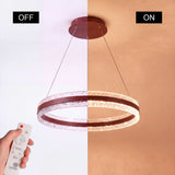 LÁMPARA COLGANTE LED ELARA COFFEE + CONTROL REMOTO