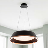 LÁMPARA COLGANTE LED SIENA BLACK GOLD + CONTROL REMOTO