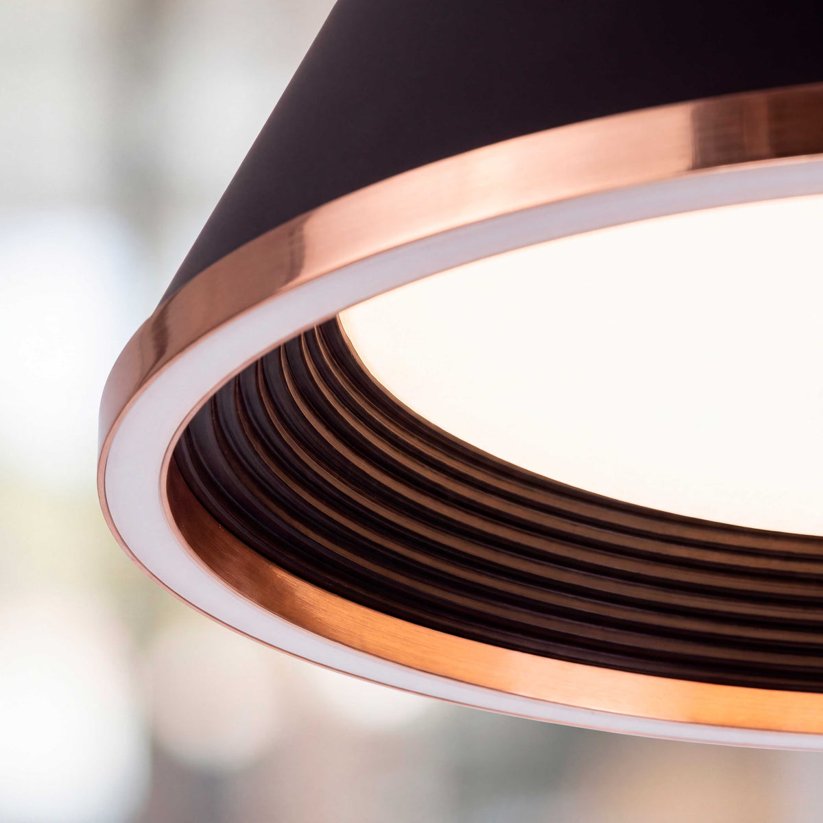 LÁMPARA COLGANTE LED SIENA BLACK GOLD + CONTROL REMOTO
