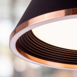 LÁMPARA COLGANTE LED SIENA BLACK GOLD + CONTROL REMOTO