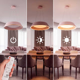 LÁMPARA COLGANTE LED SIENA CAPPUCCINO GOLD + CONTROL REMOTO