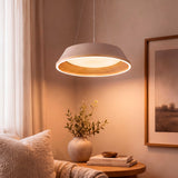 LÁMPARA COLGANTE LED SIENA CAPPUCCINO GOLD + CONTROL REMOTO