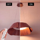 LÁMPARA COLGANTE LED LOTO EFECTO NOGAL + CONTROL REMOTO
