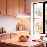 LÁMPARA COLGANTE LED HANNA WHITE WOOD + CONTROL REMOTO