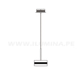 LÁMPARA DE TECHO COLGANTE VIDRIO BITTORI D7408