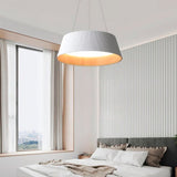 LÁMPARA COLGANTE DEVORA LED WHITE AND WOOD + CONTROL REMOTO