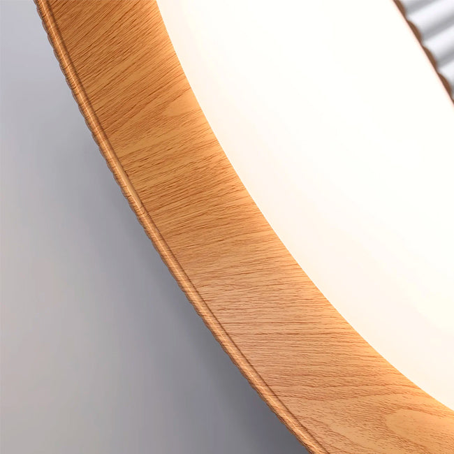 LÁMPARA COLGANTE DEVORA LED WHITE AND WOOD + CONTROL REMOTO