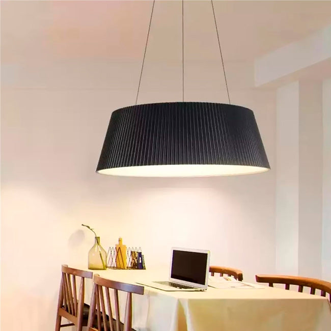 LÁMPARA COLGANTE ZELENSKA BLACK LED + CONTROL REMOTO