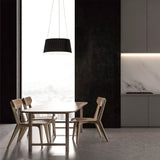 LÁMPARA COLGANTE ZELENSKA BLACK LED + CONTROL REMOTO