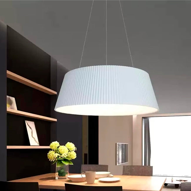 LÁMPARA COLGANTE ZELENSKA WHITE LED + CONTROL REMOTO
