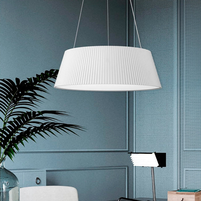 LÁMPARA COLGANTE ZELENSKA WHITE LED + CONTROL REMOTO