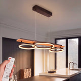 LÁMPARA COLGANTE LED ARIA BLACK AND WOOD + CONTROL REMOTO