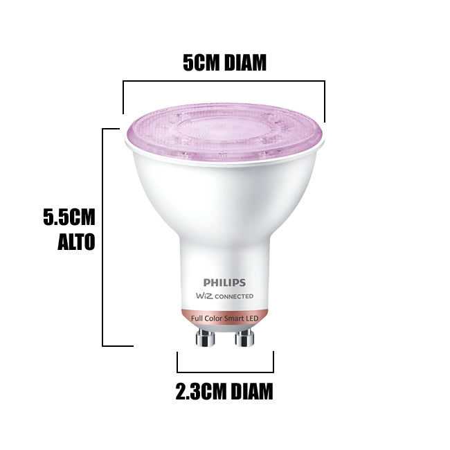 DICROICO LED SMART RGB GU10 4.7W PHILIPS