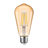 FOCO LED TIPO PERA FILAMENTO AMBER 6W 2700K LUZ CÁLIDA ASH