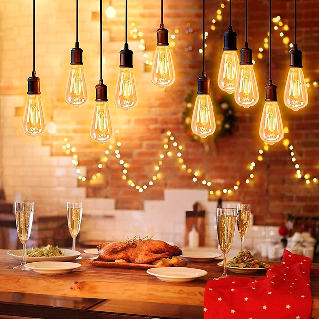 FOCO LED TIPO PERA FILAMENTO AMBER 6W 2700K LUZ CÁLIDA ASH