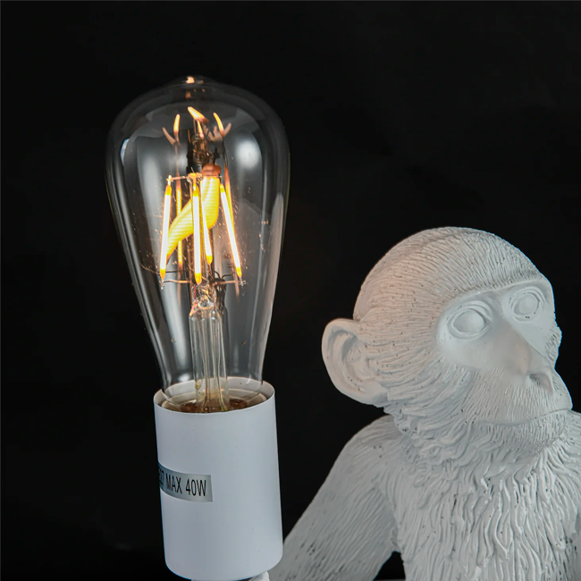 FOCO LED TIPO TUBULAR ST64 FILAMENTO TRANSP 6W 2700K LUZ CÁLIDA ASH