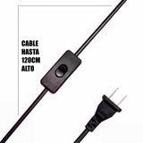 LÁMPARA DE PARED ARTICULABLE IRIS BLACK E27 - SIN FOCO