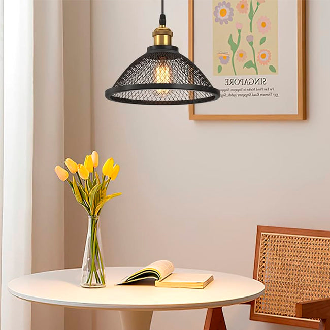 LÁMPARA COLGANTE PRAGA BLACK LED