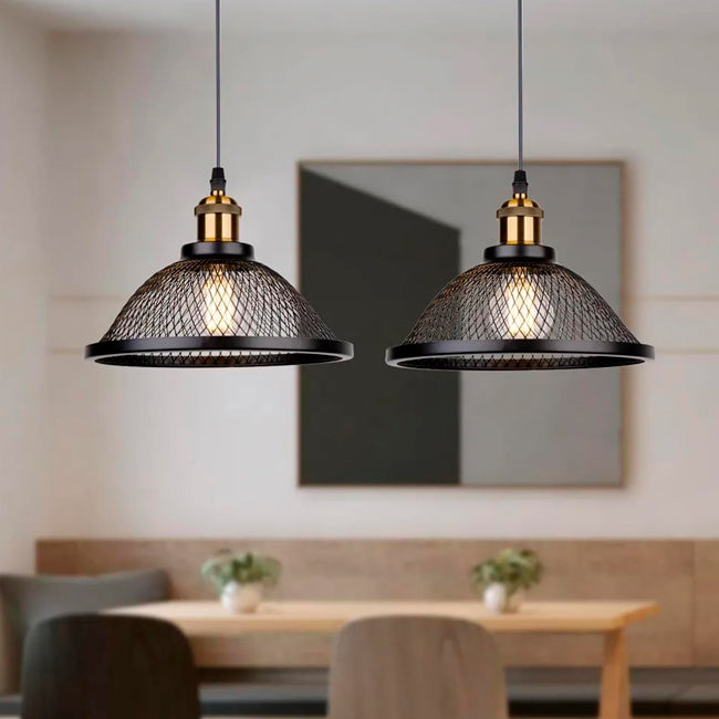 LÁMPARA COLGANTE PRAGA BLACK LED