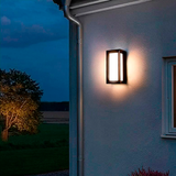 LÁMPARA DE EXTERIOR URSULA BLACK LED 18W LUZ CÁLIDA