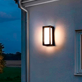 LÁMPARA DE EXTERIOR URSULA BLACK LED 18W LUZ CÁLIDA