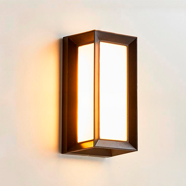 LÁMPARA DE EXTERIOR URSULA BLACK LED 18W LUZ CÁLIDA