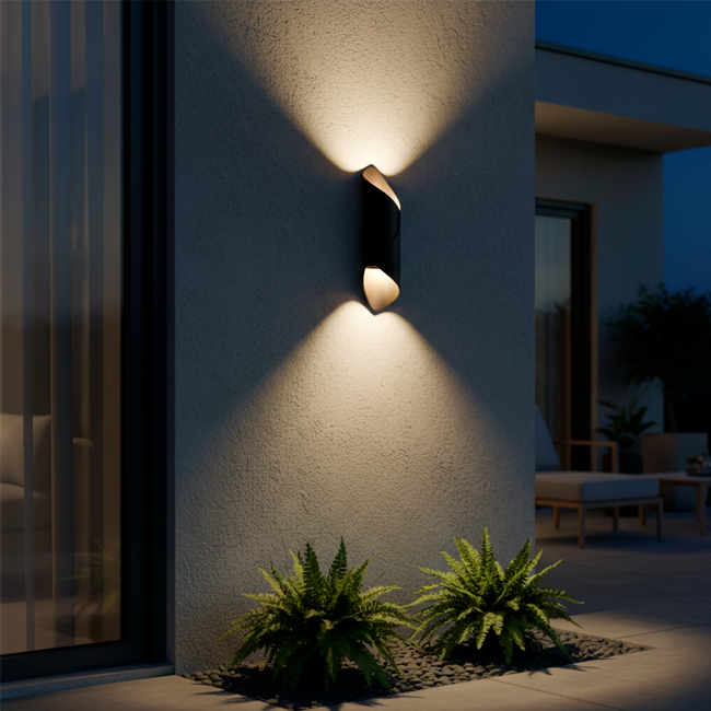 LÁMPARA DE EXTERIOR ARTEMISA BLACK LED 12W LUZ CÁLIDA