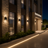 LÁMPARA DE EXTERIOR ARTEMISA BLACK LED 12W LUZ CÁLIDA