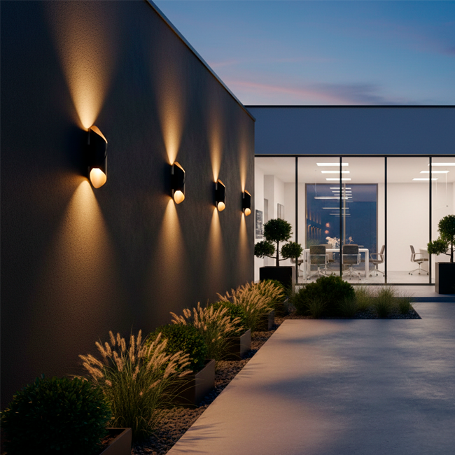 LÁMPARA DE EXTERIOR ARTEMISA BLACK LED 12W LUZ CÁLIDA
