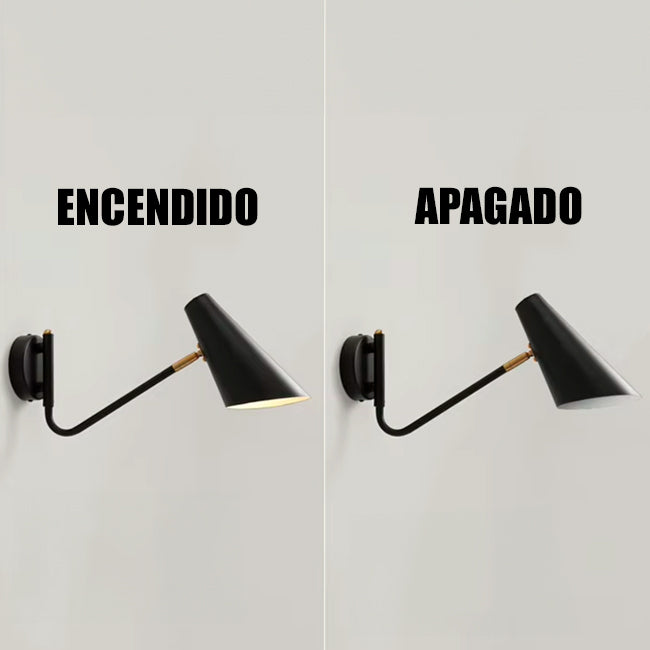 LÁMPARA DE PARED INTERIOR LUXIONA BLACK