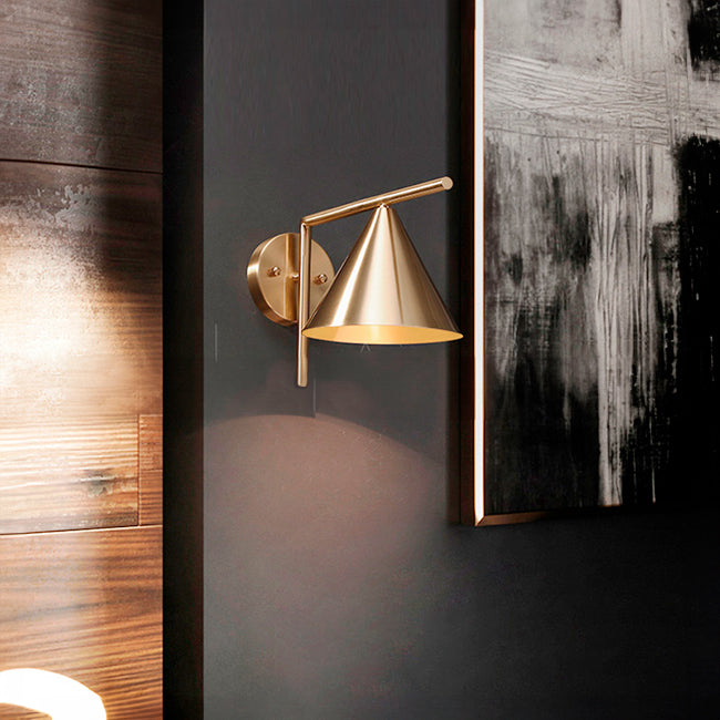 LÁMPARA DE PARED INTERIOR ZAFIRO GOLD LED + FOCO LED FILAMENTO G45 4W E27 TRANSPARENTE