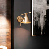 LÁMPARA DE PARED INTERIOR ZAFIRO GOLD LED + FOCO LED FILAMENTO G45 4W E27 TRANSPARENTE