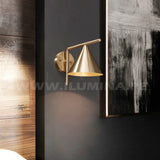 LÁMPARA DE PARED INTERIOR ZAFIRO GOLD LED + FOCO LED FILAMENTO G45 4W E27 TRANSPARENTE