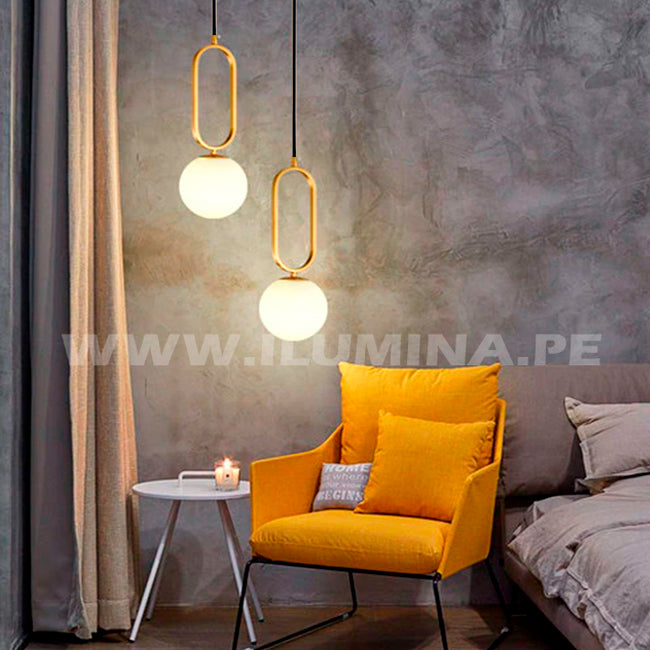 LÁMPARA COLGANTE XOANA LUX GOLD LED