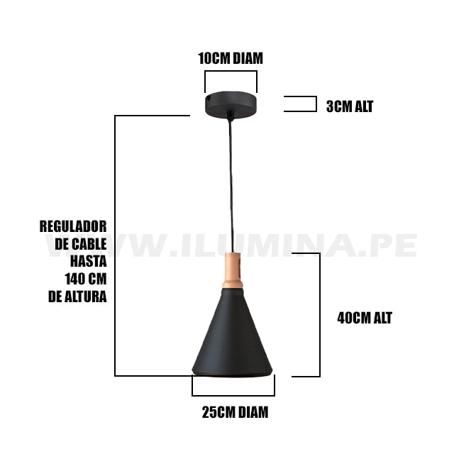 LÁMPARA COLGANTE ELA139-3