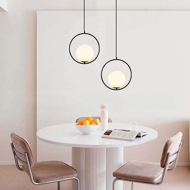 LÁMPARA COLGANTE TRAZZO LUX BLACK LED - SIN FOCO
