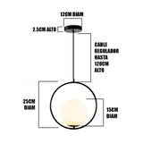 LÁMPARA COLGANTE TRAZZO LUX BLACK LED - SIN FOCO
