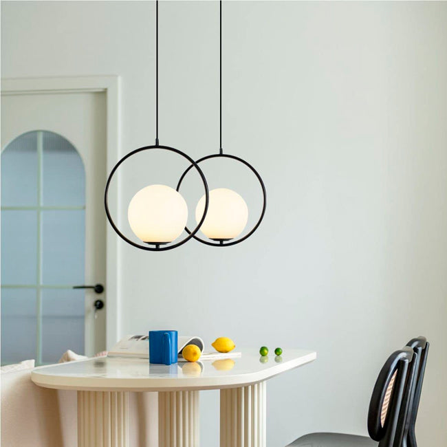 LÁMPARA COLGANTE TRAZZO LUX BLACK LED - SIN FOCO