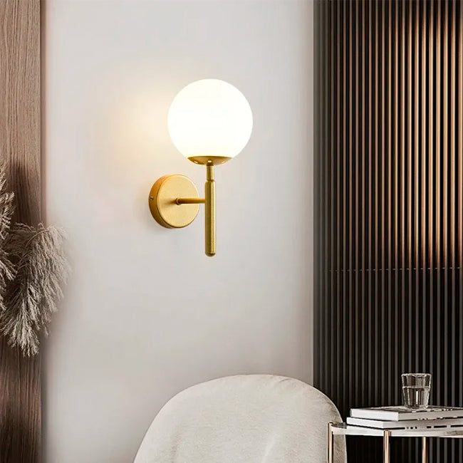 LÁMPARA DE PARED BRUNA GOLD LED