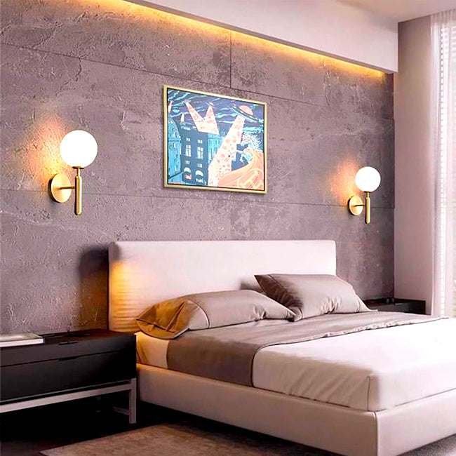 LÁMPARA DE PARED BRUNA GOLD LED