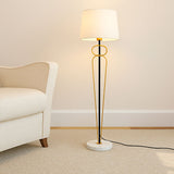 LÁMPARA DE PIE DAYAN GOLD AND BLACK LED - SIN FOCO