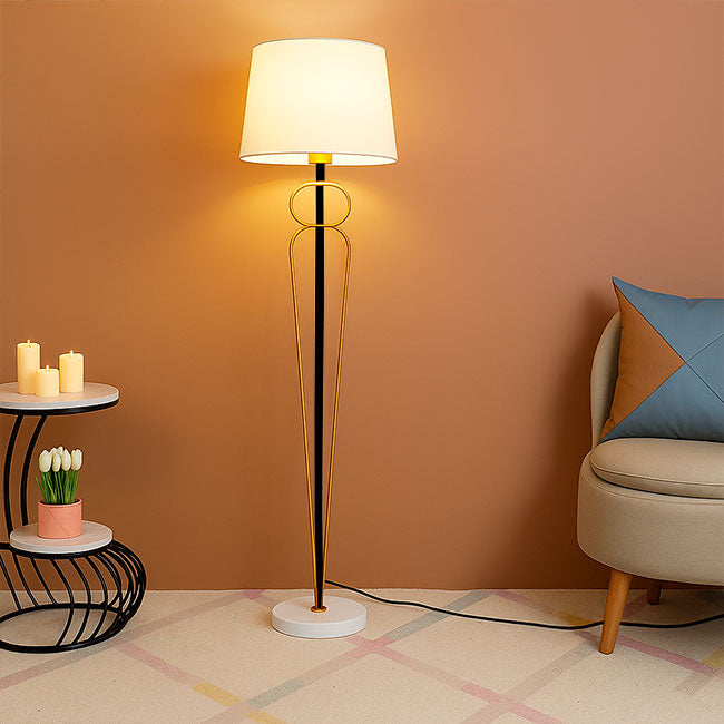 LÁMPARA DE PIE DAYAN GOLD AND BLACK LED - SIN FOCO