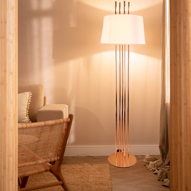 LÁMPARA DE PIE ABIGAIL GOLD LED - SIN FOCO